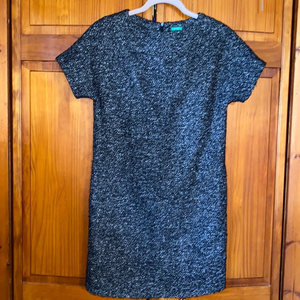 Women’s United Colors of Benetton Wool Blend Short Sleeve Mini Dress Size XS